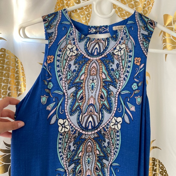 Urban Outfitters Ecoté Blue Patterned Tank dress - Picture 2 of 10